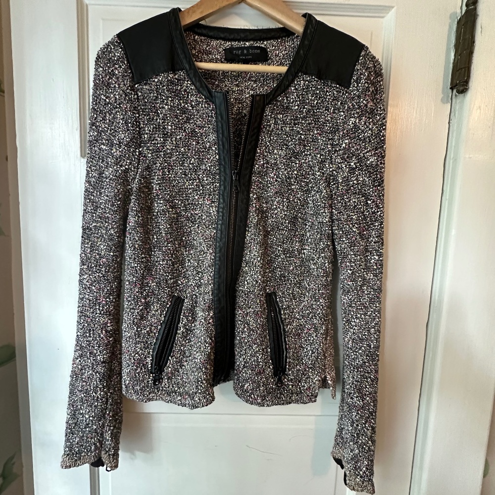 Rag and Bone zip up blazer